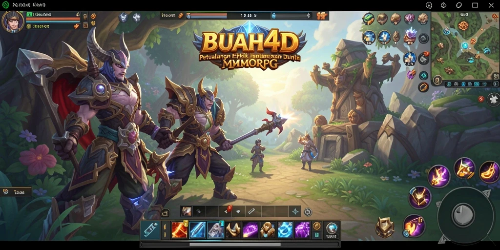 Tampilan gameplay BUAH4D dengan aksi petualangan yang mendebarkan.