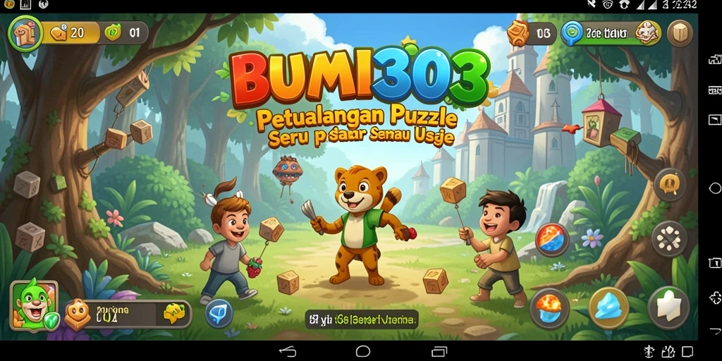 Gameplay BUMI303 dengan tantangan puzzle yang menarik dan grafik menawan.