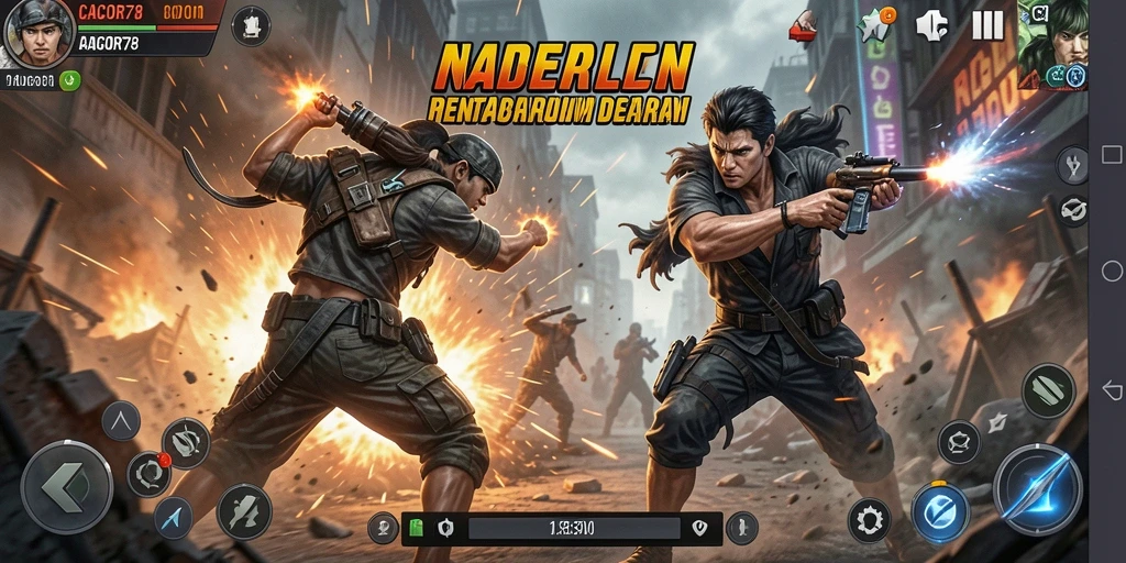 Tampilan aksi seru dalam <strong>CACOR78</strong> yang penuh dengan pertarungan menegangkan.