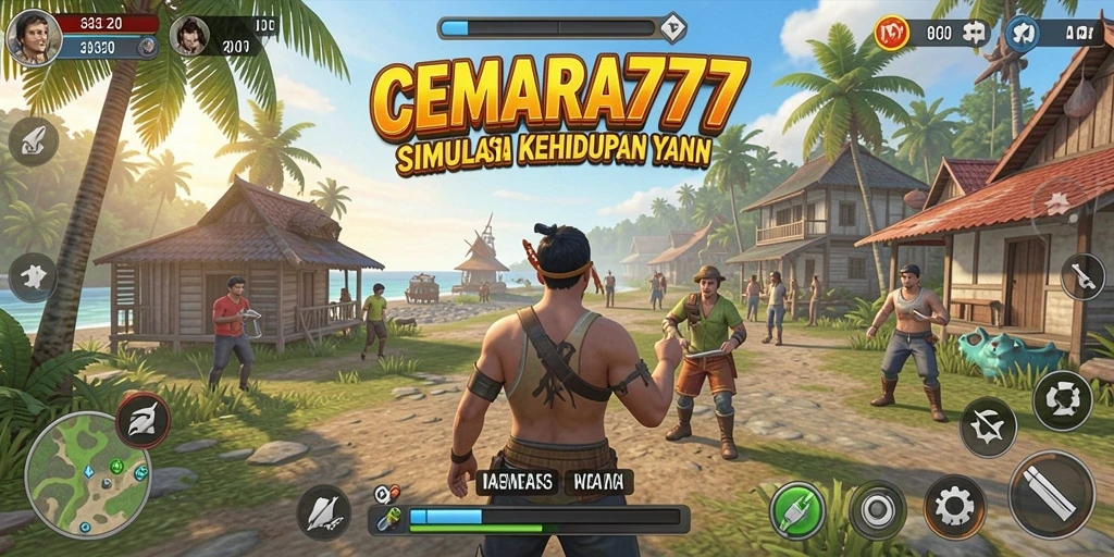 Screenshot gameplay menarik dari CEMARA777 yang menunjukkan interaksi sosial.