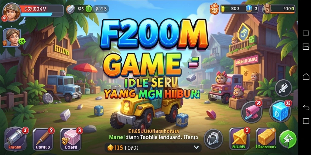 Tampilan gameplay F200M dengan mekanik Idle yang intuitif.