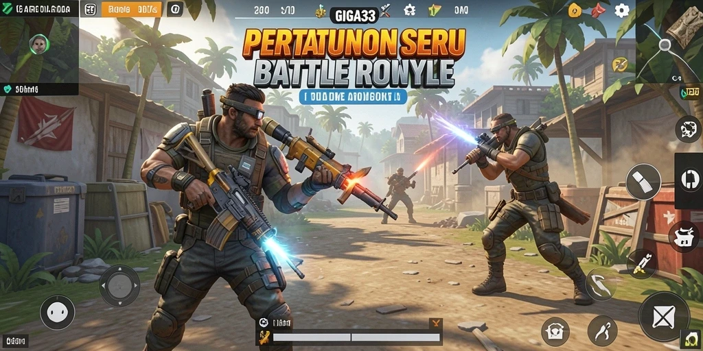 Screenshot menampilkan intensitas pertarungan di GIGA33, seru dan menegangkan.