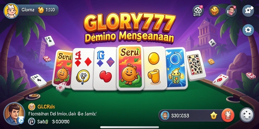 Tampilan utama gameplay GLORY777 yang menarik dan seru.