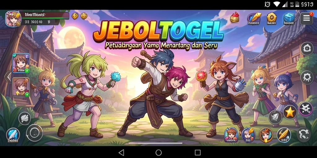 Tampilan gameplay JEBOLTOGEL yang menampilkan karakter Anime unik dan aksi mendebarkan.