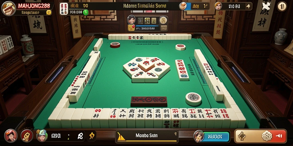 Tampilan gameplay seru di MAHJONG288 dengan desain menarik.