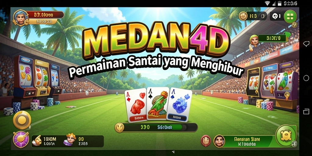 Tampilan antarmuka gameplay MEDAN4D yang menarik dan sederhana.