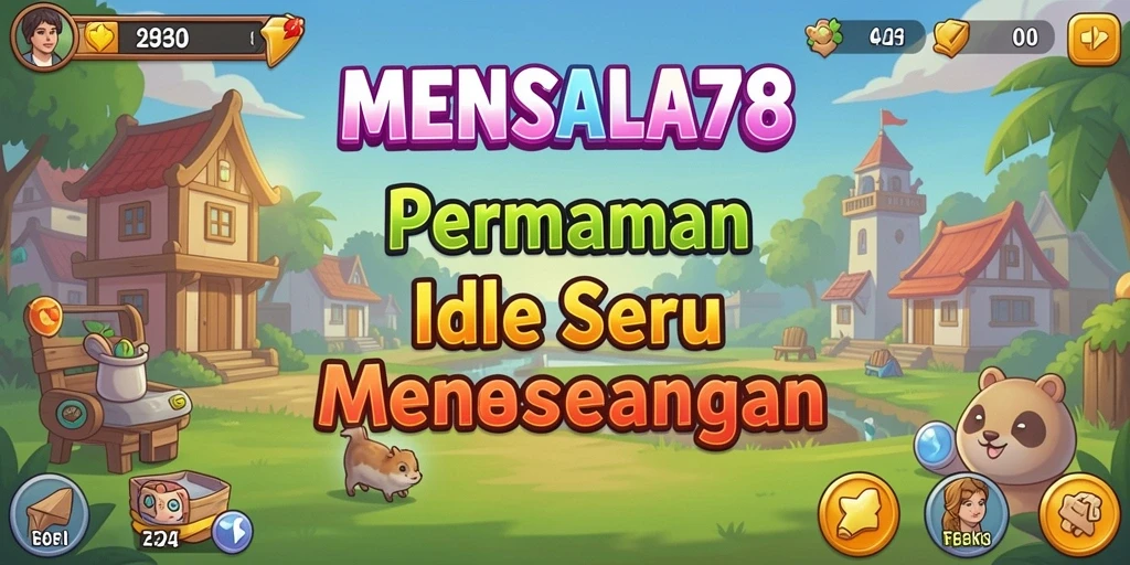 Tampilan utama gameplay MENYALA78 dengan karakter dan sumber daya yang mengalir.
