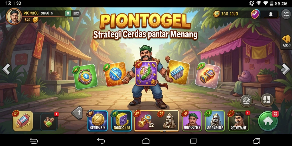Gameplay PIONTOGEL menampilkan pertarungan strategi yang cerdas.