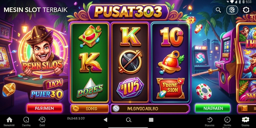 Tampilan gameplay Slot PUSAT303 yang menarik dan interaktif.