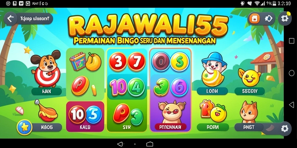 Tampilan gameplay Bingo di RAJAWALI55 yang menyenangkan dan interaktif.