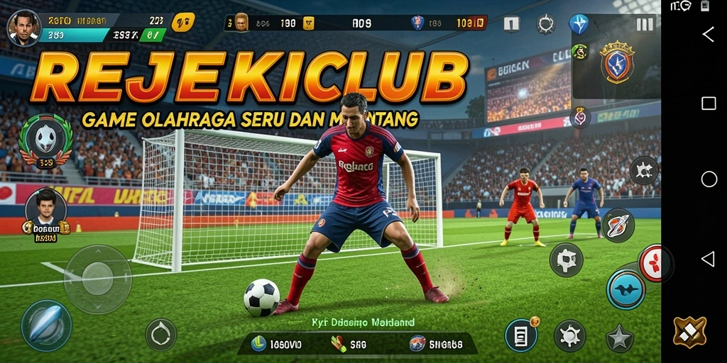 Tampilan menarik dari gameplay <strong>REJEKICLUB</strong> dengan aksi olahraga yang seru.