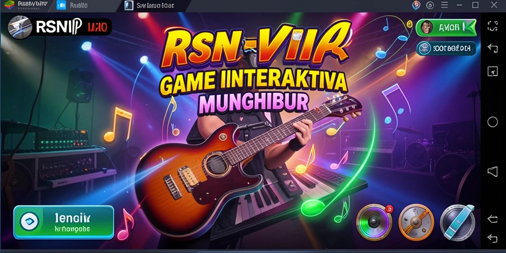 Tampilan gameplay RSNVIP yang menarik dengan berbagai alat musik.