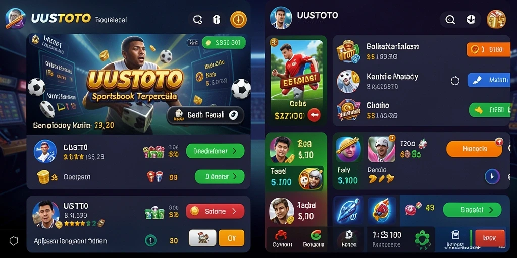 Tampilan menarik dari gameplay taruhan UUSTOTO yang menegangkan.
