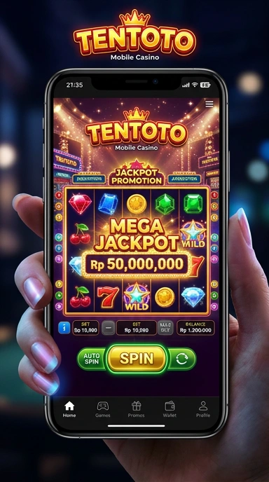 Tampilan situs tentoto yang intuitif dan mudah digunakan.